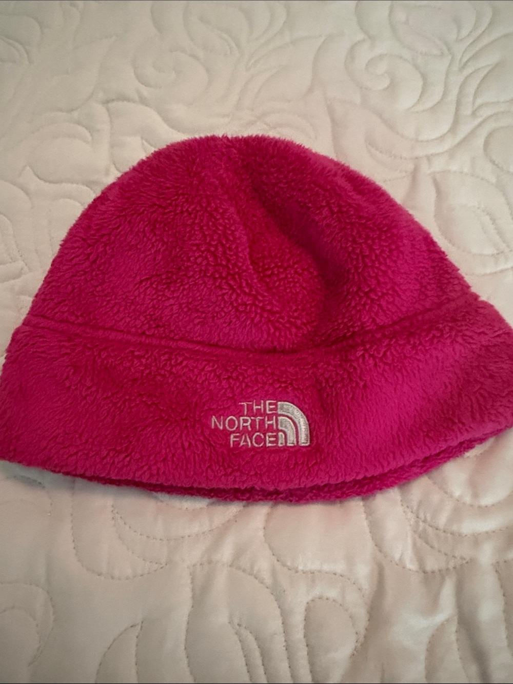 The North Face Kids Hot Pink Fleece Beanie